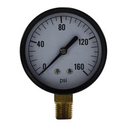 80035 Pneumatic Pressure Gauge, 2-1/2-in Dial, 0 to 160 psi Measuring Range, 1/4-in Connection