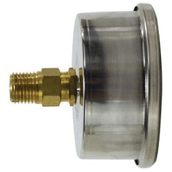 80202 Pneumatic Pressure Gauge, 2-1/2-in Dial, 0 to 30 psi Measuring Range, +/-1.5 % Accuracy