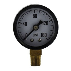 80504 Pneumatic Pressure Gauge, 1-1/2 in Dial, 0 to 100 psi Measuring Range, 1/8 in Connection