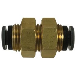 820600C D.O.T. Bulkhead Union, 3/8-in Push-to-Connect x 3/8-in Push-to-Connect, Composite