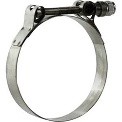 840238 T-Bolt Hose Clamp, 2-7/16 in Nominal, 2-1/4 in Minimum Clamp Diameter, Stainless Steel