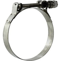 840350 T-Bolt Hose Clamp, 3-9/16 in Nominal, 3-9/32 in Minimum Clamp Diameter, Stainless Steel