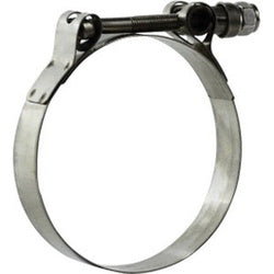 840382 T-Bolt Hose Clamp, 3-7/8 in Nominal, 3-19/32 in Minimum Clamp Diameter, Stainless Steel