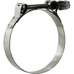 840475 T-Bolt Hose Clamp, 4-13/16 in Nominal, 4-17/32 in Minimum Clamp Diameter, Stainless Steel