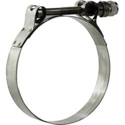 840575 T-Bolt Hose Clamp, 5-13/16 in Nominal, 5-17/32 in Minimum Clamp Diameter, Stainless Steel
