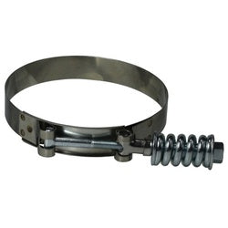 844356 Spring Loaded T-Bolt Hose Clamp, 3.56 in Minimum Clamp Diameter, 300 Stainless Steel, 3/4 in W