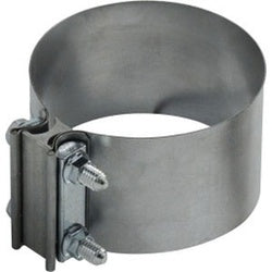 845500SS Butt Clamp, 5 in Nominal, Stainless Steel, 76 mm W, 0.7 mm Thick