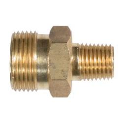 86001 Quick Disconnect High Pressure Coupling, M22 Metric Screw x 1/4 in MNPT, Brass