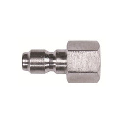 86046SS Quick Disconnect Straight Through Plug, 3/8 in, FPT