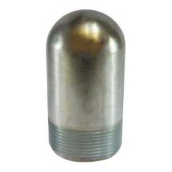 90011 Bull Plug, 4 in MPT, Steel, Zinc-Plated, SCH 80/XH Schedule
