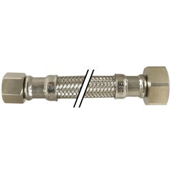 922112 Lavatory Connector, 12-in L, 3/8in Compression x 1/2in FPT, Stainless Steel