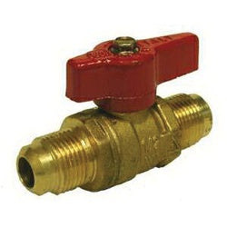 935129 Gas Ball Valve, 3/8 in Nominal, Flared x Flared, Brass Body