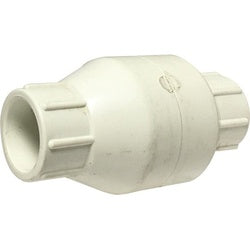 940325 Glue In-Line Spring Check Valve, 1/2 in Nominal, Slip x Slip, PVC Body, Domestic