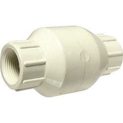 940331 In-Line Spring Check Valve, 1/2 in Nominal, FPT x FPT, PVC Body, Domestic