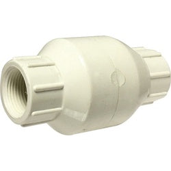 940332 Spring Loaded Inline Check Valve, 3/4 in Nominal, FIP x FIP, PVC Body, Domestic
