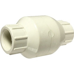 940336 Spring Loaded Inline Check Valve, 2 in Nominal, FIP x FIP, PVC Body, Domestic