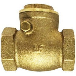 940352LF Swing Check Valve, 1/2 in Nominal, FIP x FIP, Brass Body, Import
