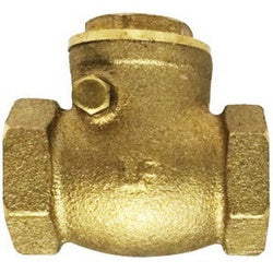 940355LF Swing Check Valve, 1-1/4 in Nominal, FIP x FIP, Brass Body, Import