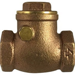 940356 Swing Check Valve, 1-1/2 in Nominal, FPT, C85700 Brass Body, Import