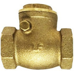 940360LF Swing Check Valve, 4 in Nominal, FIP x FIP, Brass Body, Import