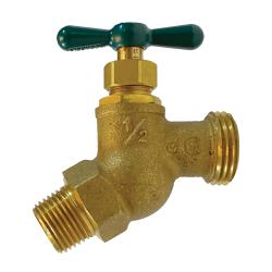 942111LF Heavy-Duty Hose Bibb No Kink Valve, 3/4 in Nominal, MIP x MHT, Cast Brass Body