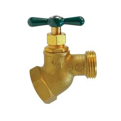 942112LF Heavy-Duty Hose Bibb No Kink Valve, 1/2 x 3/4 in Nominal, FIP x MHT Connection