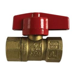 943213 Gas Ball Valve, 3/4 in Nominal, FNPT x FNPT, 600 psi Pressure, Forged Brass Body