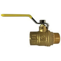943316 Gas Ball Valve, 1/2 in Nominal, IPS x IPS, Brass Body