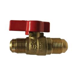 943342 Gas Ball Valve, 3/8 in Nominal, Flared x Flared, 125 psi Pressure, 32 to 149 deg F