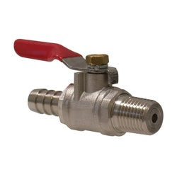 944051 Ball Check Valve, 1/4 in Nominal, MIP x Barbed, Brass Body