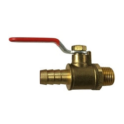 944128 Mini Ball Valve, 1/4 x 3/8 in Nominal, MIP x Hose Barbed, 200 psi WOG Pressure