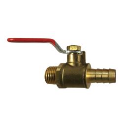 944138 Mini Ball Valve, 1/4 in Nominal, MIP x Hose Barbed, 200 psi WOG Pressure