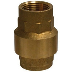 944404V In-Line Check Valve, 3/4 in Nominal, FNPT x FNPT, Brass Body, Import