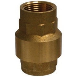 944406V In-Line Check Valve, 1-1/4 in Nominal, FNPT x FNPT, Brass Body, Import
