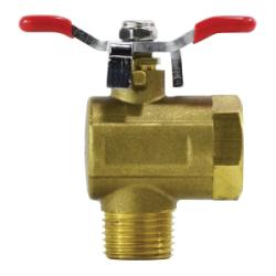947113 90 deg Right Angle Ball Valve, 1/2 in Nominal, FPT x MPT, 250 psi Pressure