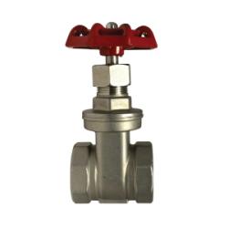 949254 Gate Valve, 3/4 in Nominal, Threaded, 200 psi Pressure, 316 Stainless Steel Body