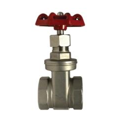 949256 Gate Valve, 1-1/4 in Nominal, Threaded, 200 psi Pressure, 316 Stainless Steel Body