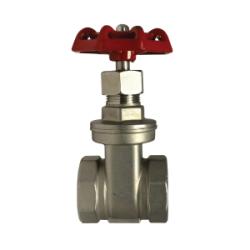 949257 Gate Valve, 1-1/2 in Nominal, Threaded, 200 psi Pressure, 316 Stainless Steel Body