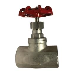 949306 Globe Valve, 1-1/4 in Nominal, Threaded, 200 psi Pressure, 316 Stainless Steel Body