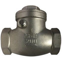 949353 Swing Check Valve, 1/2 in Nominal, FPT, CF8M 316 Stainless Steel Body, Import