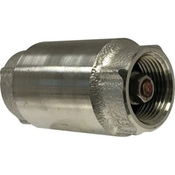 949432 Inline Check Valve, 1 in Nominal, FPT x FPT, 304 Stainless Steel Body, Import