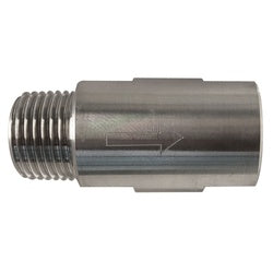 949471 1-Piece Spring Check Valve, 1/4-in Nominal, MNPT x FNPT, 316 Stainless Steel Body