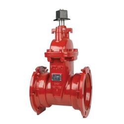 9600MJ4PIV Post Indicator Resilient Seated Gate Valve, 4 in Nominal, MJ x MJ Connection