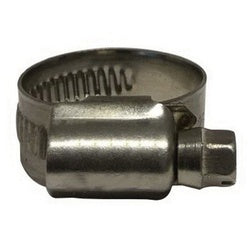 96032 Embossed Non-Perforated Worm Gear Hose Clamp, 0.787 in Minimum Clamp Diameter, 12 mm W