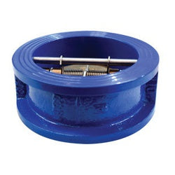 963003 Double Door Wafer Check Valve, 3 in Nominal, Ductile Iron Body, Import