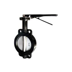 9650L2.5 Butterfly Valve, 2-1/2 in Nominal, Flangeless, Ductile Iron Body