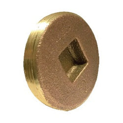 970310 Countersunk Head Cleanout Plug, 3-1/2 in, Brass