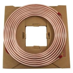 972187 Refrigeration Tubing, Copper, 0.68 in ID, 3/4 in OD, 50 ft L, 0.035 in Thick Wall