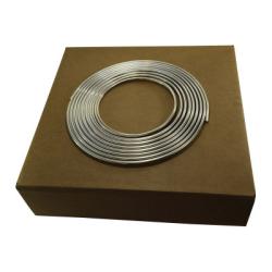 972192 Easy Bend Tubing, Aluminum, 0.186 in ID, 1/4 in OD, 50 ft L, 0.032 in Thick Wall