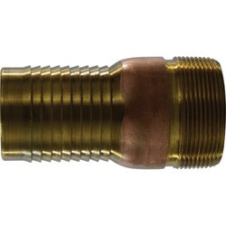 973601 Combination King Nipple, 3/4 in Hose Barbed x 3/4 in MPT, Brass